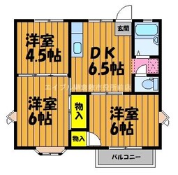 シャトー21　Aの物件間取画像